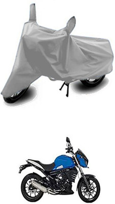 Vedika Collection Two Wheeler Cover for Mahindra(Silver)