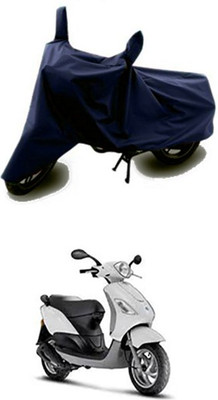 Vedika Collection Two Wheeler Cover for Piaggio(Blue)