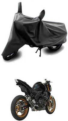 Vedika Collection Two Wheeler Cover for Kawasaki(Grey)