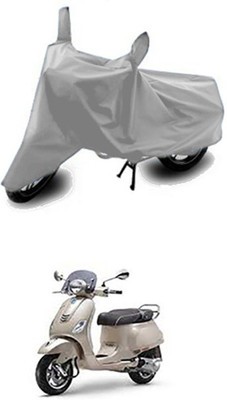 Vedika Collection Two Wheeler Cover for Piaggio(Silver)
