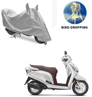 RPSENTTERPR Waterproof Two Wheeler Cover for Honda(Aviator, Silver)
