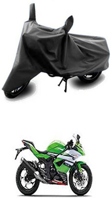 Vedika Collection Two Wheeler Cover for Kawasaki(Ninja 250, Grey)