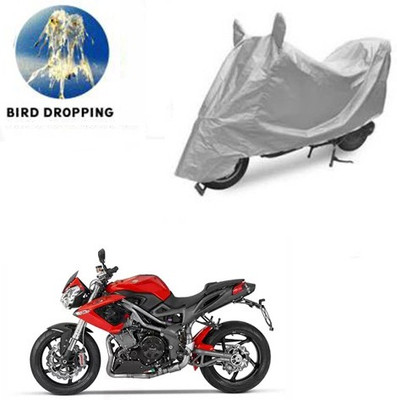 saanvi Waterproof Two Wheeler Cover for DSK Benelli(TNT R, Silver)