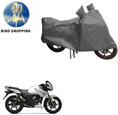 RPSENTTERPR Waterproof Two Wheeler Cover for TVS(Apache RTR 180, Grey)