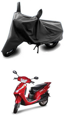 Vedika Collection Two Wheeler Cover for Lohia(Grey)