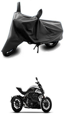 Vedika Collection Two Wheeler Cover for Ducati(Grey)