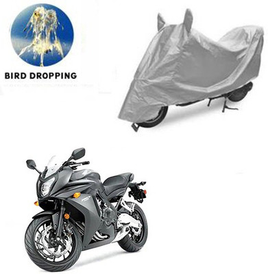 RPSENTTERPR Waterproof Two Wheeler Cover for Honda(CBR 650F, Silver)