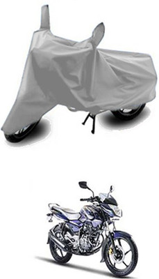 Vedika Collection Two Wheeler Cover for Bajaj(Silver)