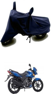 Vedika Collection Two Wheeler Cover for TVS(Flame SR125, Blue)