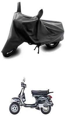 Vedika Collection Two Wheeler Cover for LML(Star Euro, Grey)