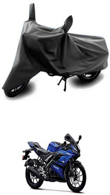 Vedika Collection Two Wheeler Cover for Yamaha(Grey)