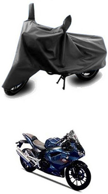 Vedika Collection Two Wheeler Cover for Hyosung(Grey)