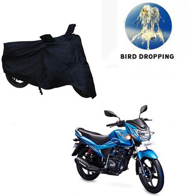 RPSENTTERPR Waterproof Two Wheeler Cover for TVS(Victor New, Black)