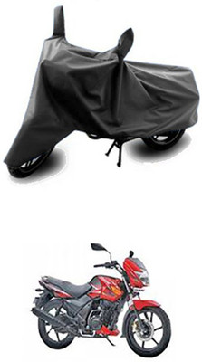 Vedika Collection Two Wheeler Cover for TVS(Flame DS 125, Grey)