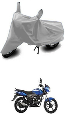 Vedika Collection Two Wheeler Cover for Bajaj(Silver)