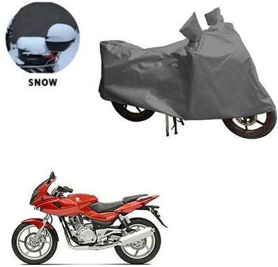 RPSENTTERPR Waterproof Two Wheeler Cover for Bajaj(Pulsar 220 DTS-i, Grey)