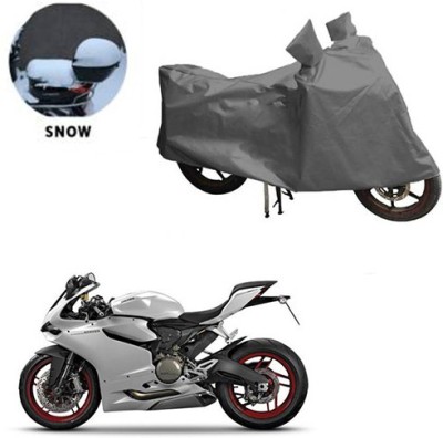 RPSENTTERPR Waterproof Two Wheeler Cover for Ducati(899 Panigale, Grey)