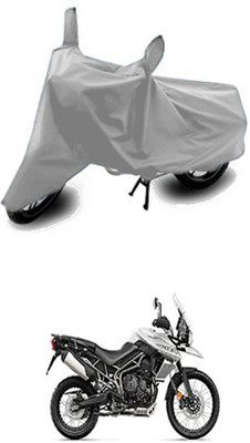 Vedika Collection Two Wheeler Cover for Triumph(Tiger 800 XCA, Silver)