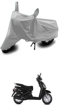 Vedika Collection Two Wheeler Cover for Mahindra(Silver)