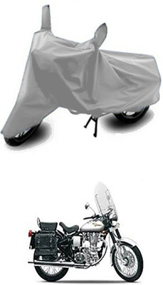 W proof Two Wheeler Cover for Royal Enfield(Silver)