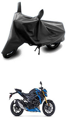 Vedika Collection Two Wheeler Cover for Suzuki(Grey)