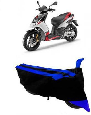 Vahncare Waterproof Two Wheeler Cover for Aprilia(SR 150, Black, Blue)