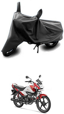 Vedika Collection Two Wheeler Cover for Hero(Splendor I Smart, Grey)