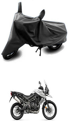 Vedika Collection Two Wheeler Cover for Triumph(Tiger 800 XCA, Grey)
