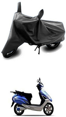 Vedika Collection Two Wheeler Cover for Lohia(Fame, Grey)
