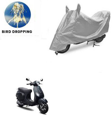 RPSENTTERPR Waterproof Two Wheeler Cover for Piaggio(Vespa LX, Silver)
