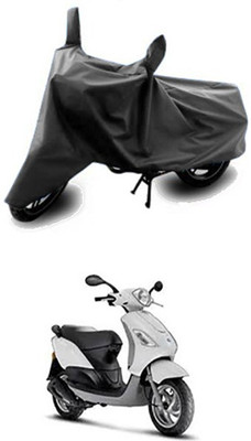Vedika Collection Two Wheeler Cover for Piaggio(Grey)