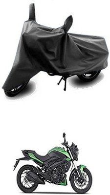 Vedika Collection Two Wheeler Cover for Bajaj(Grey)
