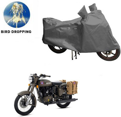 RPSENTTERPR Waterproof Two Wheeler Cover for Royal Enfield(Classic 500, Grey)