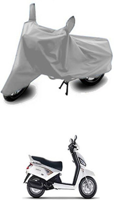 Vedika Collection Two Wheeler Cover for Mahindra(Silver)