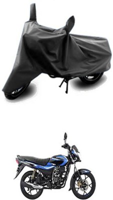 Vedika Collection Two Wheeler Cover for Bajaj(Platina 100 DTS-i, Grey)