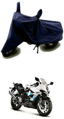 Vedika Collection Two Wheeler Cover for Hyosung(GT250R, Blue)
