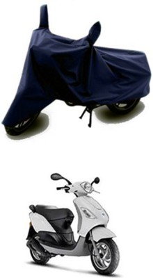 Vedika Collection Two Wheeler Cover for Piaggio(Blue)