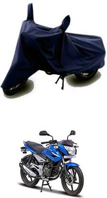 Vedika Collection Two Wheeler Cover for Bajaj(XCD 125cc, Blue)