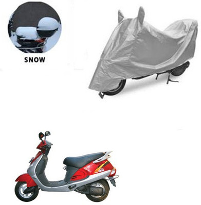 RPSENTTERPR Waterproof Two Wheeler Cover for Kinetic(Nova, Silver)