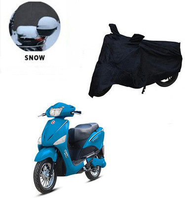 RPSENTTERPR Waterproof Two Wheeler Cover for Hero(Electric Optima, Black)