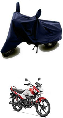 Vedika Collection Two Wheeler Cover for Hero(Splendor I Smart, Blue)