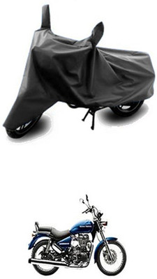 Vedika Collection Two Wheeler Cover for Royal Enfield(Thunderbird 500, Grey)