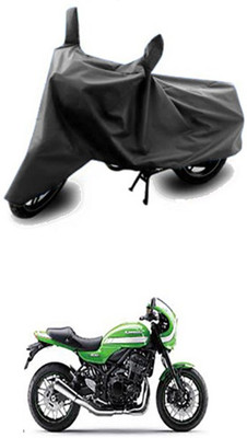 Vedika Collection Two Wheeler Cover for Kawasaki(Grey)