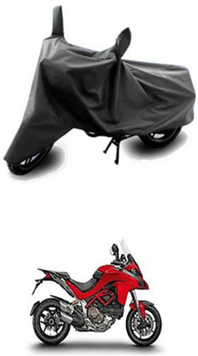 Vedika Collection Two Wheeler Cover for Ducati(Grey)