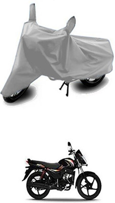 Vedika Collection Two Wheeler Cover for Mahindra(Pantero, Silver)