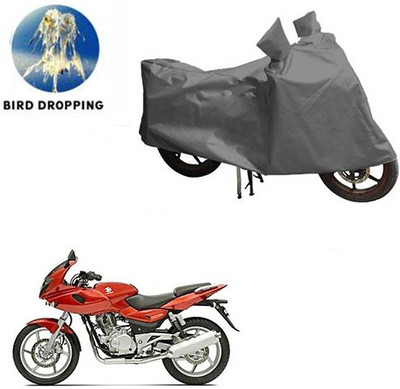 RPSENTTERPR Waterproof Two Wheeler Cover for Bajaj(Pulsar 220 DTS-i, Grey)