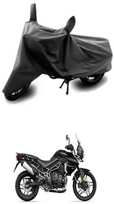 Vedika Collection Two Wheeler Cover for Triumph(Tiger 800 XR, Grey)