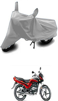 Vedika Collection Two Wheeler Cover for Hero(Passion Plus, Silver)
