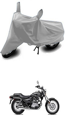 Vedika Collection Two Wheeler Cover for Bajaj(Silver)