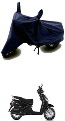 Vedika Collection Two Wheeler Cover for Mahindra(Blue)